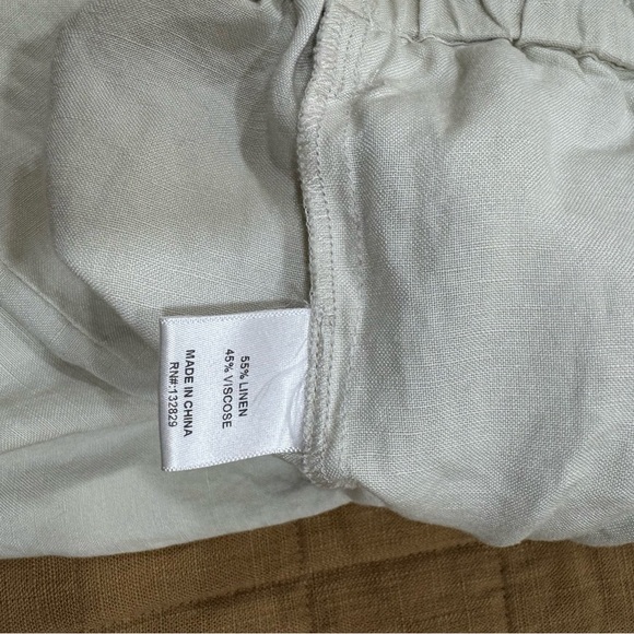 Revolve Lovers And Friends Millie Linen Blend Pants In Sand Beige Size M $188 - Picture 8 of 10